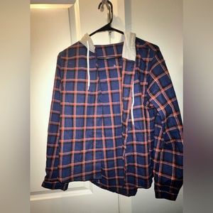 Shein Hooded Flannel